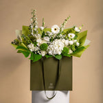 Load image into Gallery viewer, Ivory Grand Flower Bag