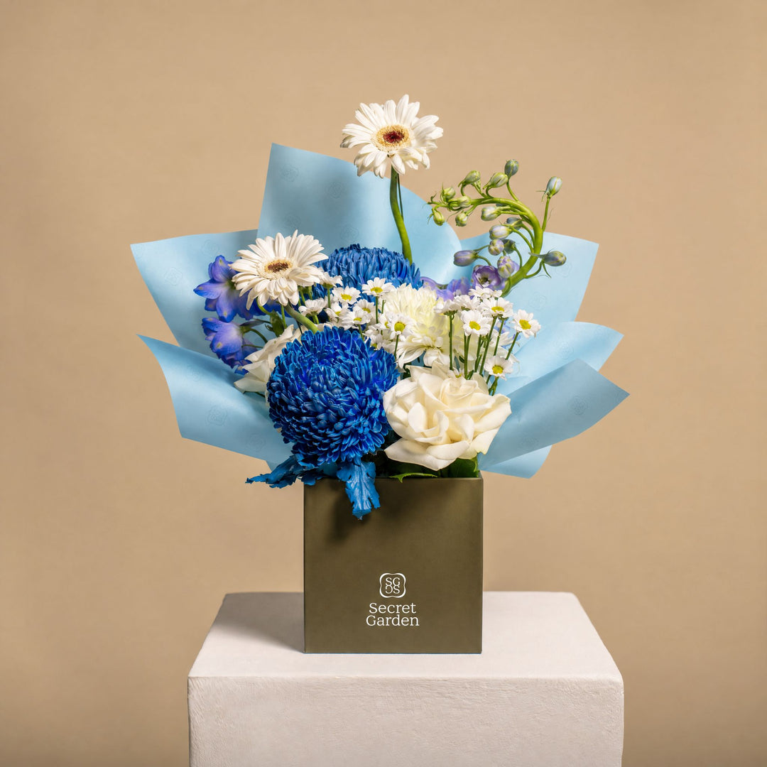 Aquamarine Petite Bloom Box