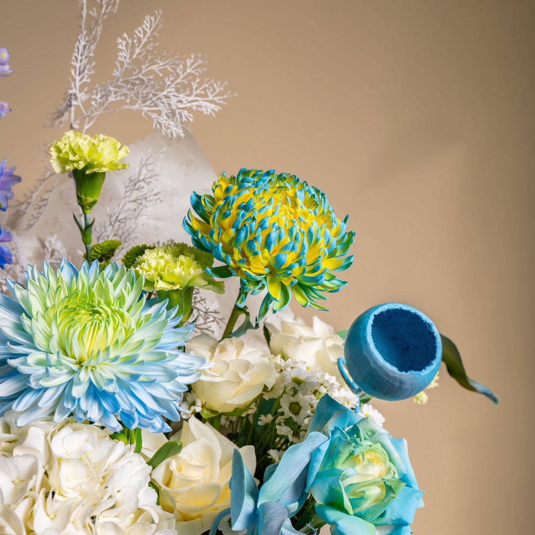 Baby Blue Grand Flower Bag