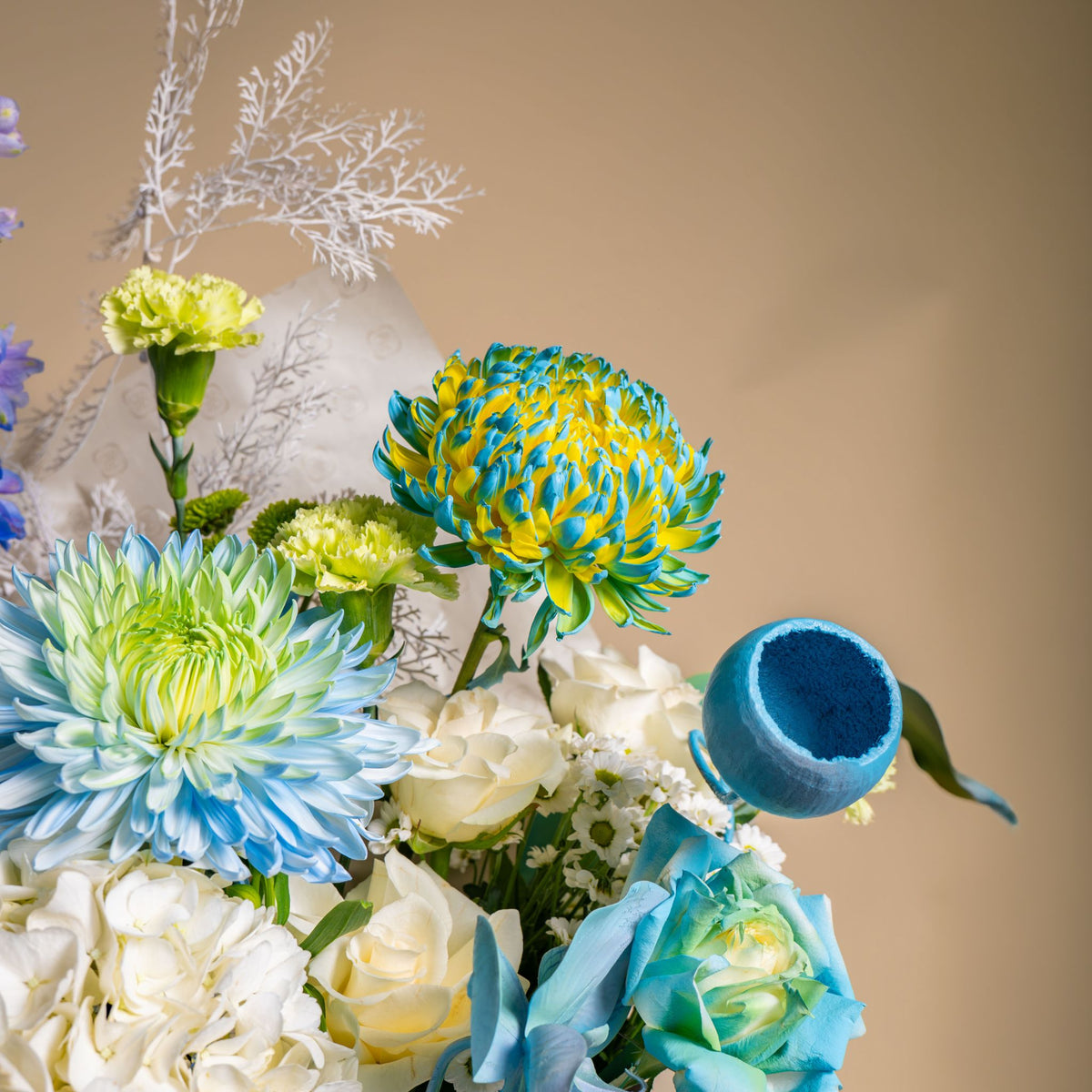 Baby blue grand flower bag
