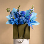 Load image into Gallery viewer, Blue Muse Grand Flower Bag
