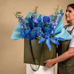 Load image into Gallery viewer, Blue Muse Grand Flower Bag
