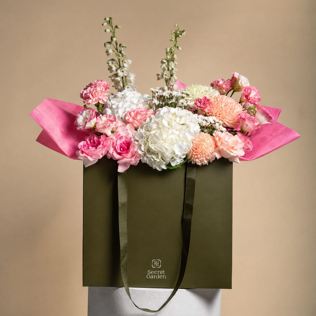Candy Cotton Grand Flower Bag