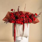 Load image into Gallery viewer, Crimson Grand Flower Bag
