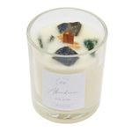 Load image into Gallery viewer, Lapis Lazuli Crystal 'Abundance' Basil &amp; Lime Scented Candle
