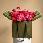 Load image into Gallery viewer, Raspberry Grand Flower Bag
