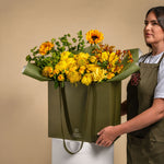 Load image into Gallery viewer, Saffron Grand Flower Bag
